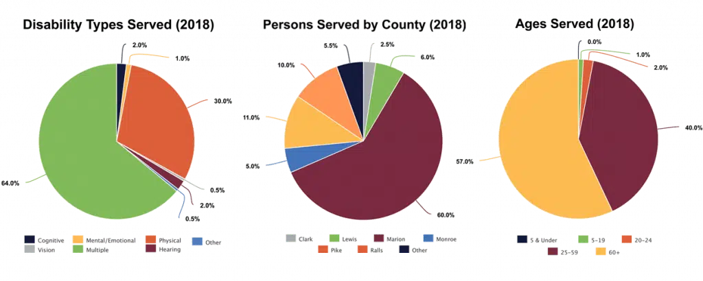 Disability Types Served - Persons Served by County - Ages Served