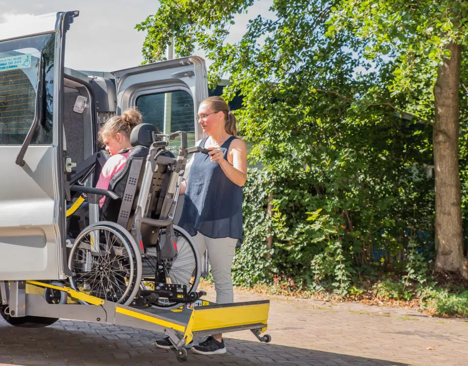 Where to Rent a Wheelchair - Getting in a wheelchair accessible van